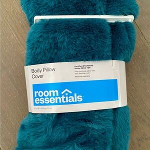 Teal Plush Body Pillow Cover